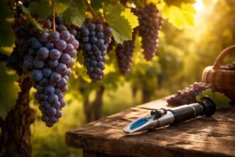 A mustfok méréséhez szükséges eszközök és lépések bemutatása, cukor szintek és alkohol várható tartalma.