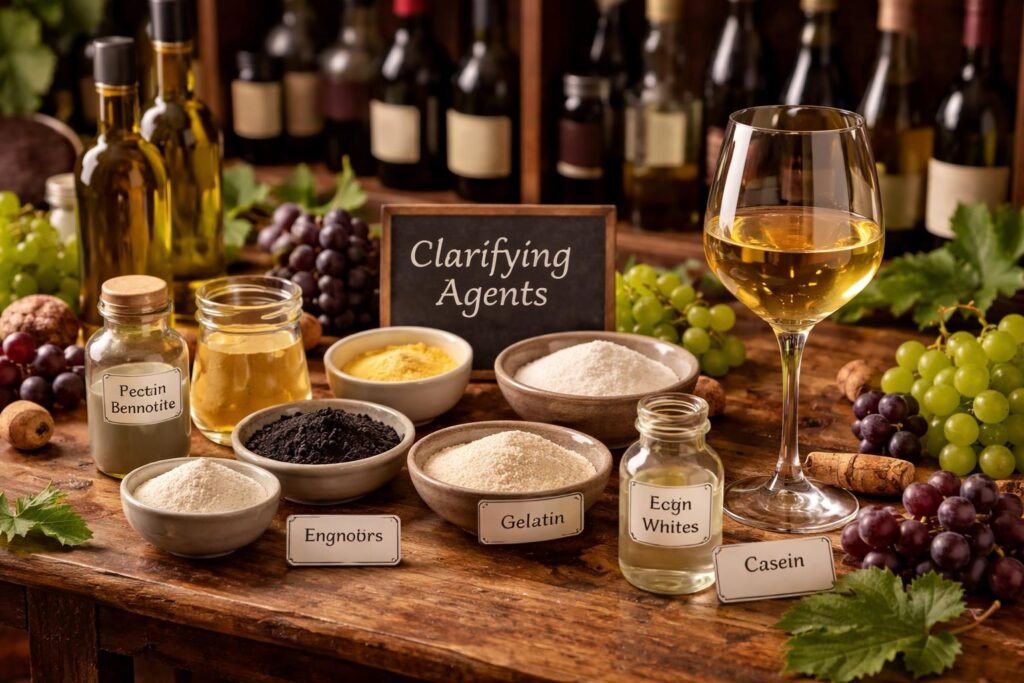 A különböző derítőanyagok típusai és használatuk a bortisztításban