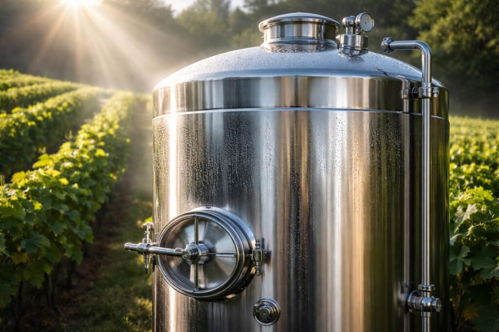 Rozsdamentes acél tartályban érlelt bor, tiszta aromák és frissesség.