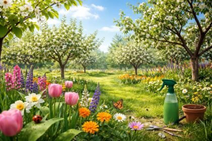 Tavaszi kártevők elleni védekezés permetezési menetrend, kertészek számára.