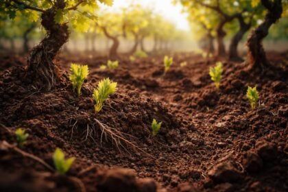 Virágzó szőlőtőke rügyfakadás előtt, a tavaszi talajerő-utánpótlás kiváló módszerei